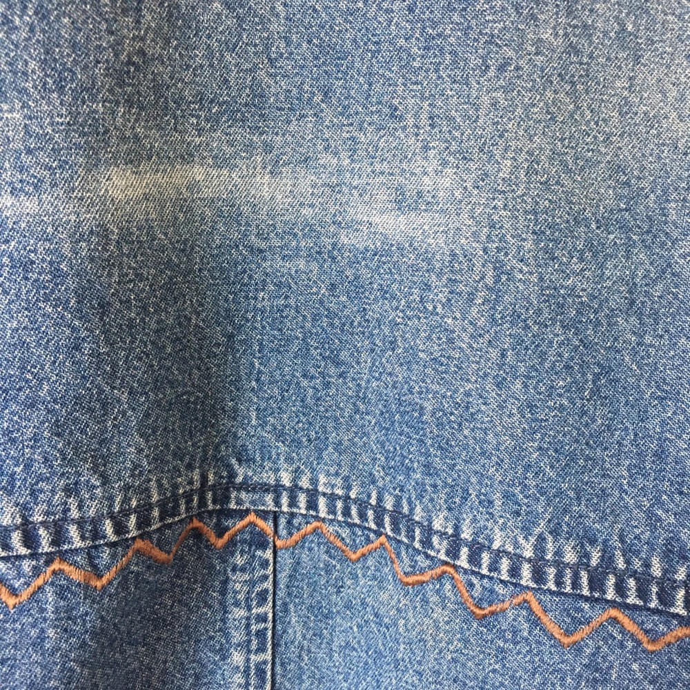 🐻VTG embellished soft denim boho jacket - Picture 14 of 16